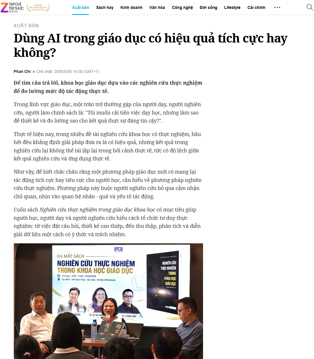 Znews: Từ câu hỏi “AI có hiệu quả không?” đến yêu cầu đo lường tác động thực tế