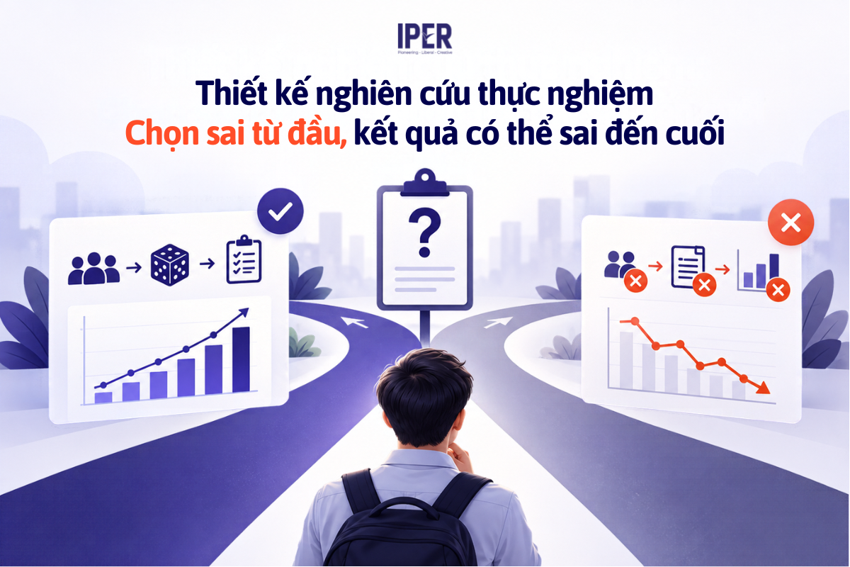 Thiết kế nghiên cứu thực nghiệm Chọn sai từ đầu, kết quả có thể sai đến cuối