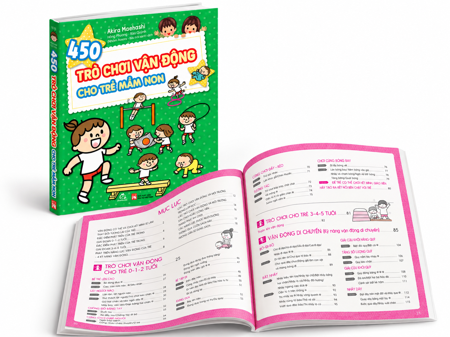 450 tro choi van dong cho tre mam non
